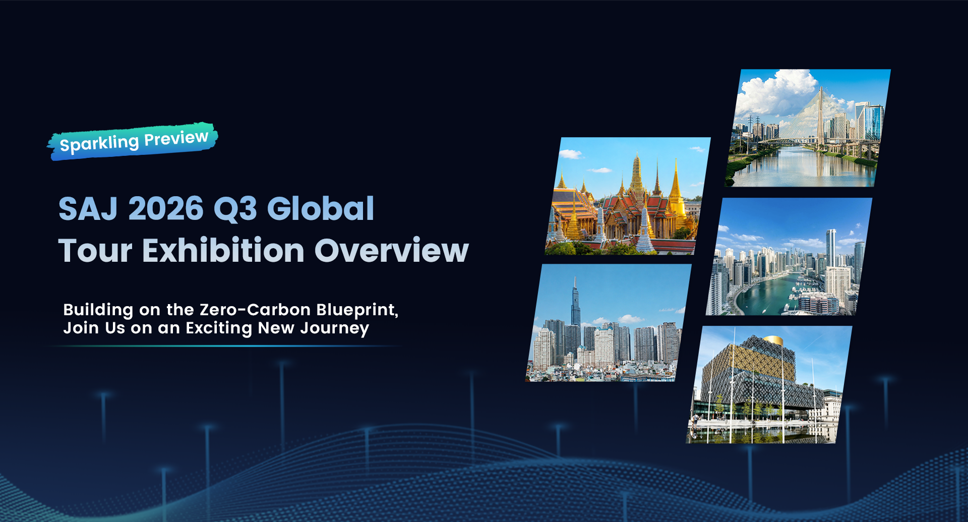 Visão geral da Exposição da Turnê Global do SAJ 2026 – 3º trimestre